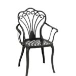 Queen/P Black Armchair