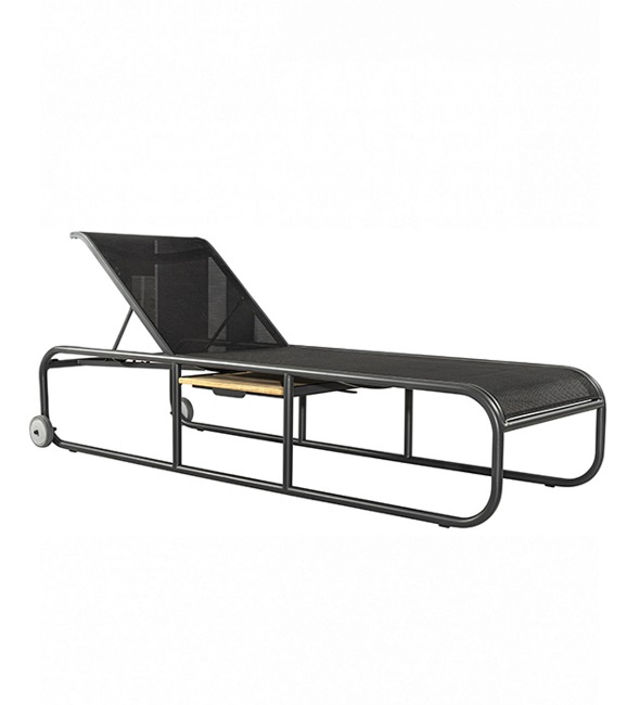 Nemo/SL Sun-Lounger Anthracite, WITH Side Table