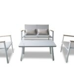 Aspen-2/White Lounge Set