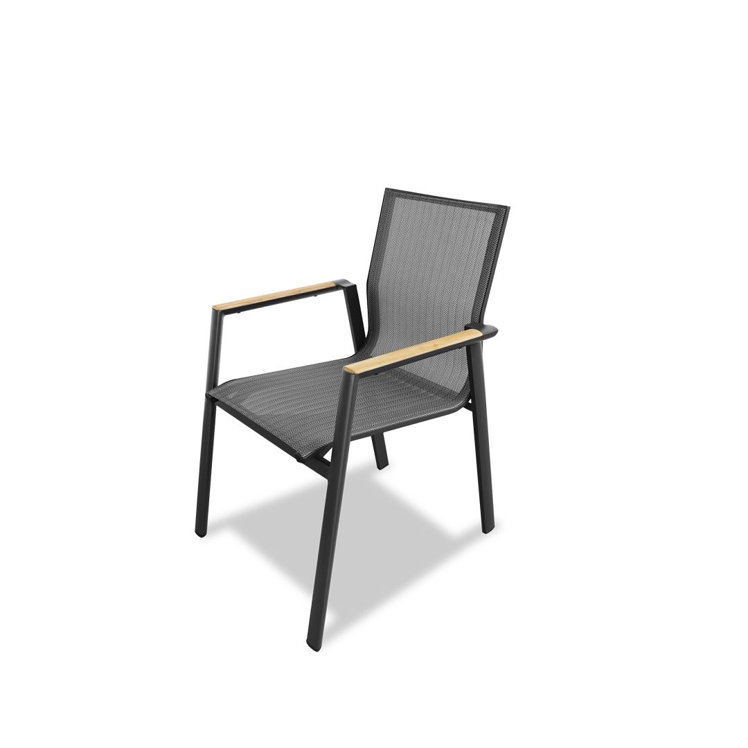 Aspen Armchair Alu Dark Grey