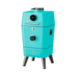 EVERDURE 4K EV30152 by Heston Blumenthal. Barbeque ξύλου και smoker με ηλεκτρονική έναυση (Mint). Κυκλική επιφάνεια ψησίματος με διάμετρο 42,5cm