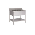Λάντζα Ανοιχτή Inox 120cm Μονή