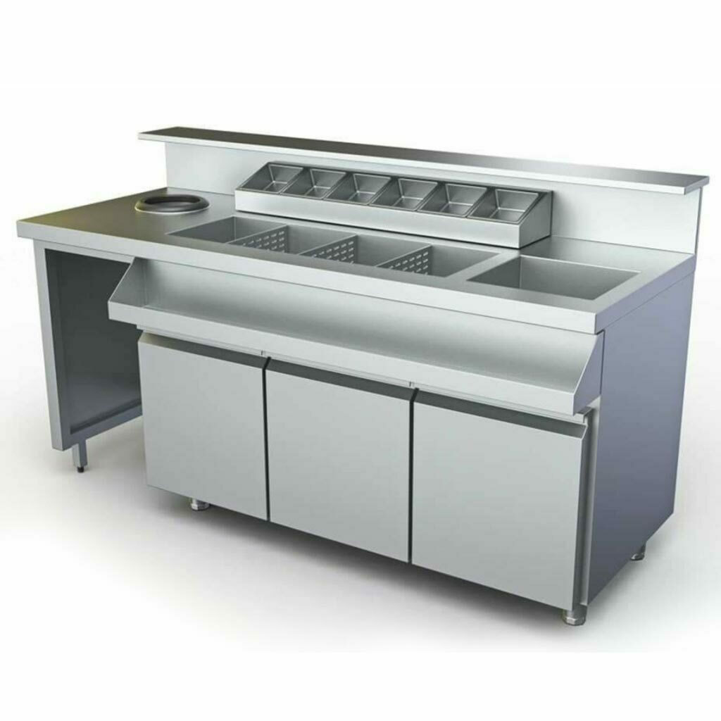 Dominox Ερμάριο με Ανοιγόμενες Πόρτες 330x80x111cm BS Neutral 330