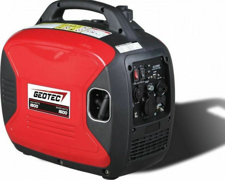Geotec Gti 2000 Αθόρυβη Γεννήτρια Βαλιτσάκι Inverter Βενζίνης Τετράχρονη με Μέγιστη Ισχύ 2kVA