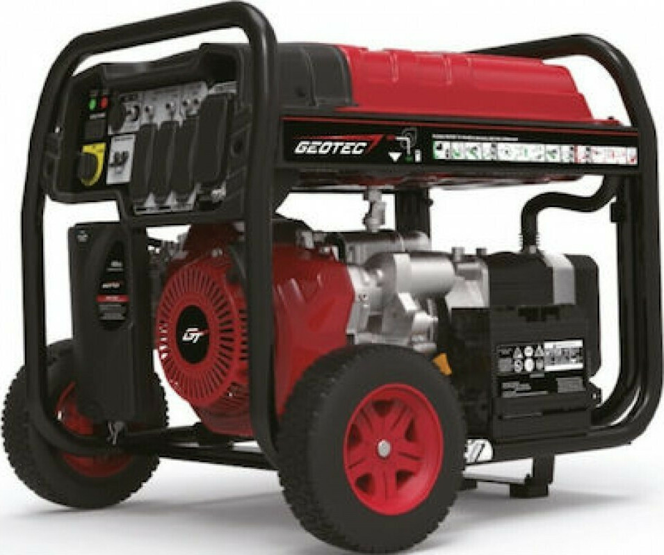 Geotec GTG 6000E Γεννήτρια Βενζίνης Τετράχρονη με Ρόδες και Μέγιστη Ισχύ 6kVA GEP 922108302