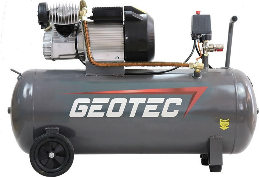 Geotec AC-30100 Μονοφασικό Κομπρεσέρ Αέρος με Ισχυ 3hp και Αεροφυλάκιο 100lt