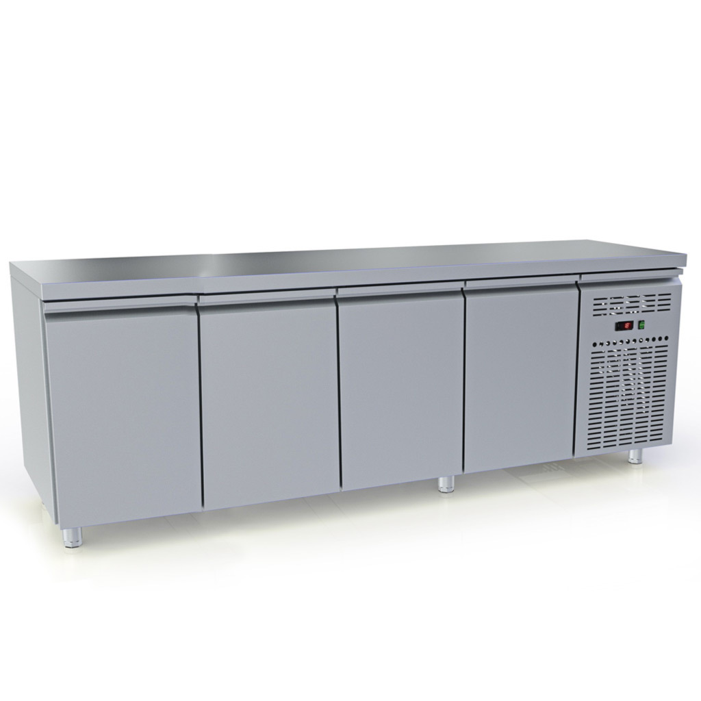 Dominox Ανοξείδωτο Ψυγείο Πάγκος με Συρτάρι και Ψυκτικό Μηχάνημα Π206xΒ70xΥ86cm