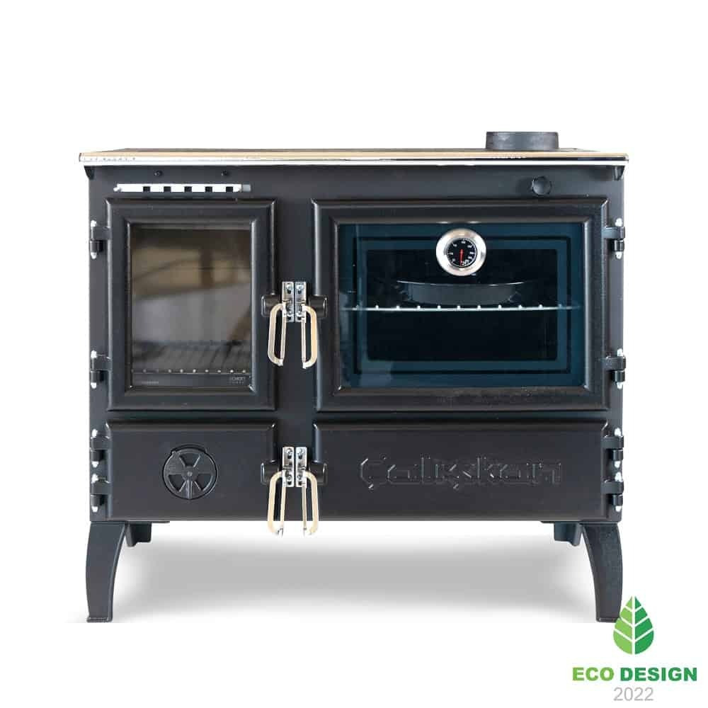 Caliskan 214 Χαλύβδινη Ξυλόσομπα με Φούρνο 6.4kW Γκρι