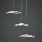 ^ΚΡΕΜΑΣΤΟ Φ/Σ LED 15W 3000K 1050LM NINFEA ΟΡΕΙΧΑΛΚΟ ΜΕΤ/ΚΟ IP20 D43XH210CM