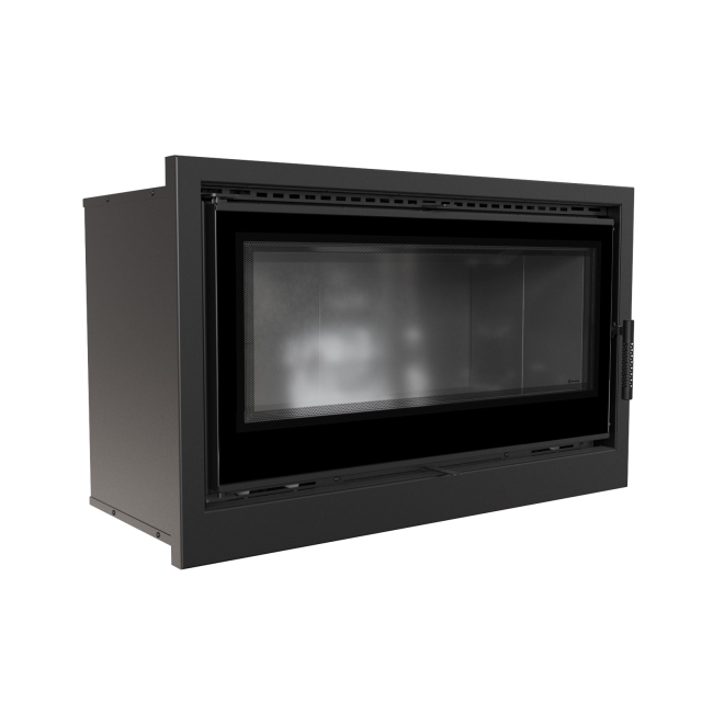 KRATKI KASETA/ARKE/95/BLACK (95X59CM ΑΠΑΙΤΟΥΜΕΝΟ ΑΝΟΙΓΜΑ) ECODESIGN (A+) 14KW (100-185Μ2) ΕΝΕΡΓΕΙΑΚΗ ΕΣΤΙΑ ΑΕΡΟΘΕΡΜΗ ΜΕ ΔΙΠΛΟ ΒΕΝΤΙΛΑΤΕΡ (372M3/h) ΚΑΙ ΜΑΥΡΑ ΚΕΡΑΜΙΚΑ TERMOTEC