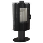 KRATKI KOZA/AB/S/N/O/DR/GLASS/KAFEL/BLACK 8KW / 50-70m2 ΠΕΡΙΣΤΡΕΦΟΜΕΝΗ ΕΝΕΡΓΕΙΑΚΗ ΣΟΜΠΑ ΑΠΟ ΧΑΛΥΒΑ ΜΕ ΕΞΩΤΕΡΙΚΗ ΕΠΕΝΔΥΣΗ ΑΠΟ ΜΑΥΡΟ ΚΕΡΑΜΙΚΟ ΚΑΙ ΦΙΜΕ ΤΖΑΜΙ