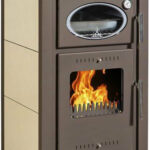 Alfatherm ALC02-S Μεταλλική Ξυλόσομπα με Φούρνο 11kW Μπεζ
