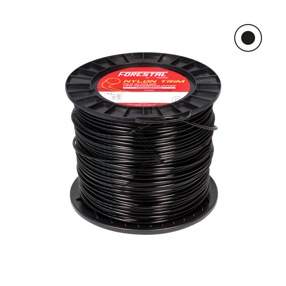 ΜΕΣΙΝΕΖΑ ΣΤΡΟΓΓΥΛΗ 3.0mm-8kg - cod.R304478 FORESTAL (καρουλι)