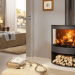Panadero Iris Ecodesign Χαλύβδινη Ξυλόσομπα 7.8kW Μαύρη