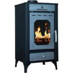 Thermosteel Χαλύβδινη Ξυλόσομπα 14 kW Μαύρη X30