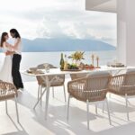 Bari/D7-White Dining Set