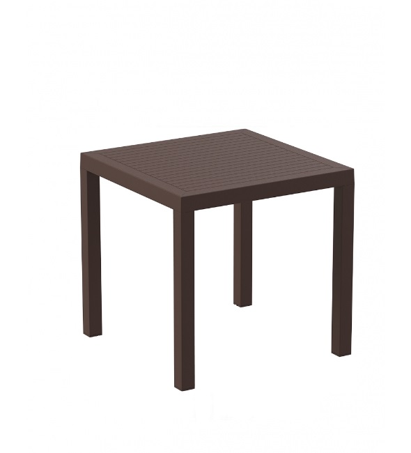 Ares/T80x80xY.75cm* Table Brown PL