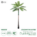 GloboStar® Artificial Garden COCONUT PALM TREE 20088 Τεχνητό Διακοσμητικό Φυτό Φοινικόδεντρο Κοκοφοίνικας Υ250cm
