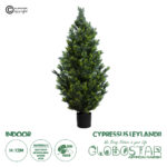 GloboStar® Artificial Garden CYPRESSUS LEYLANDII 20154 Τεχνητό Διακοσμητικό Φυτό Κυπαρίσσι Λέιλαντ Υ120cm
