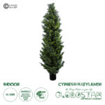 GloboStar® Artificial Garden CYPRESSUS LEYLANDII 20156 Τεχνητό Διακοσμητικό Φυτό Κυπαρίσσι Λέιλαντ Υ180cm
