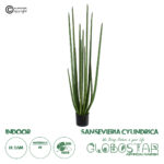 GloboStar® Artificial Garden SANSEVIERIA CYLINDRICA 20211 Τεχνητό Διακοσμητικό Φυτό Σανσεβιέρια Υ160cm