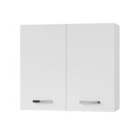 CHARLOTΤE Πάνω Ντουλάπι 80x30.5x71.8εκ με μεταλλικά χερούλια Λευκό