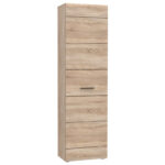 Ντουλάπα Μονόφυλλη Solo1D Sonoma με Wenge 45x58x197cm