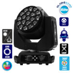 Κινούμενη Ρομποτική Κεφαλή Atlas HAWKEYE 2 K10 BEE EYE PRO 4in1 BEAM - WASH - ROTATION - ZΟΟΜ 4°-60° 19*15 Watt OSRAM LED RGBW 450W 230V DMX512 GloboStar 51151