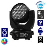 Κινούμενη Ρομποτική Κεφαλή Helios HAWKEYE 1 BEE EYE PRO 4in1 BEAM - WASH - ZΟΟΜ 4°-60° 19*12 Watt OSRAM LED RGBW 300W 230V DMX512 GloboStar 51152