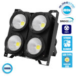Προβολέας LED COB DMX512 Strobe Blinder Matrix Light 400 Watt (4x100w) Ψυχρό Λευκό 6000k GloboStar 51161