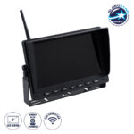 GloboStar® 86069 Έγχρωμη Οθόνη 9" WiFi για Αυτοκινητο - Φορτηγό DC 12-24V - για Σύνδεση έως 4 WiFi Κάμερες 1080P HD Οπισθοπορείας - Μαύρο