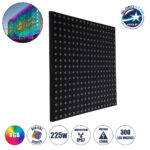 GloboStar® 90118 Digital Pixel Addressable Facade Panel - Ψηφιακό Πάνελ Πρόσοψης Κτιρίων LED SMD 3535 225W/m2 300LED/m2 300PIXEL/m2 SPI/TTL Protocol IC UCS512B 13500lm/m2 120° DC 12V IP67 RGB - Μαύρο Σώμα - Μ100 x Π100 x Υ3cm