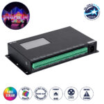 GloboStar® 90147 SEEKWAY SY-418 - Professional Master Controller - Full Colour LED Digital SPI Pixel Control System - Controller για Ψηφιακά Προϊόντα LED Digital Pixel TTL & DMX512 - Single Colour & RGB & RGBW - Synchronous & Asynchronous - 3 Χρόνια Εγγύηση