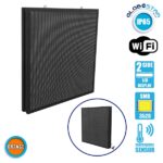 GLOBOSTAR® DISPLAY 90344 Κυλιόμενη Ψηφιακή Επιγραφή P10 Διπλής Όψης LED AC 220-240V Αδιάβροχο IP65 Πορτοκαλί - WiFi Control μέσω FK APP - Αισθητήρας Θερμοκρασίας & Υγρασίας - Μ102 x Π11 x Υ102cm - 2 Χρόνια Εγγύηση