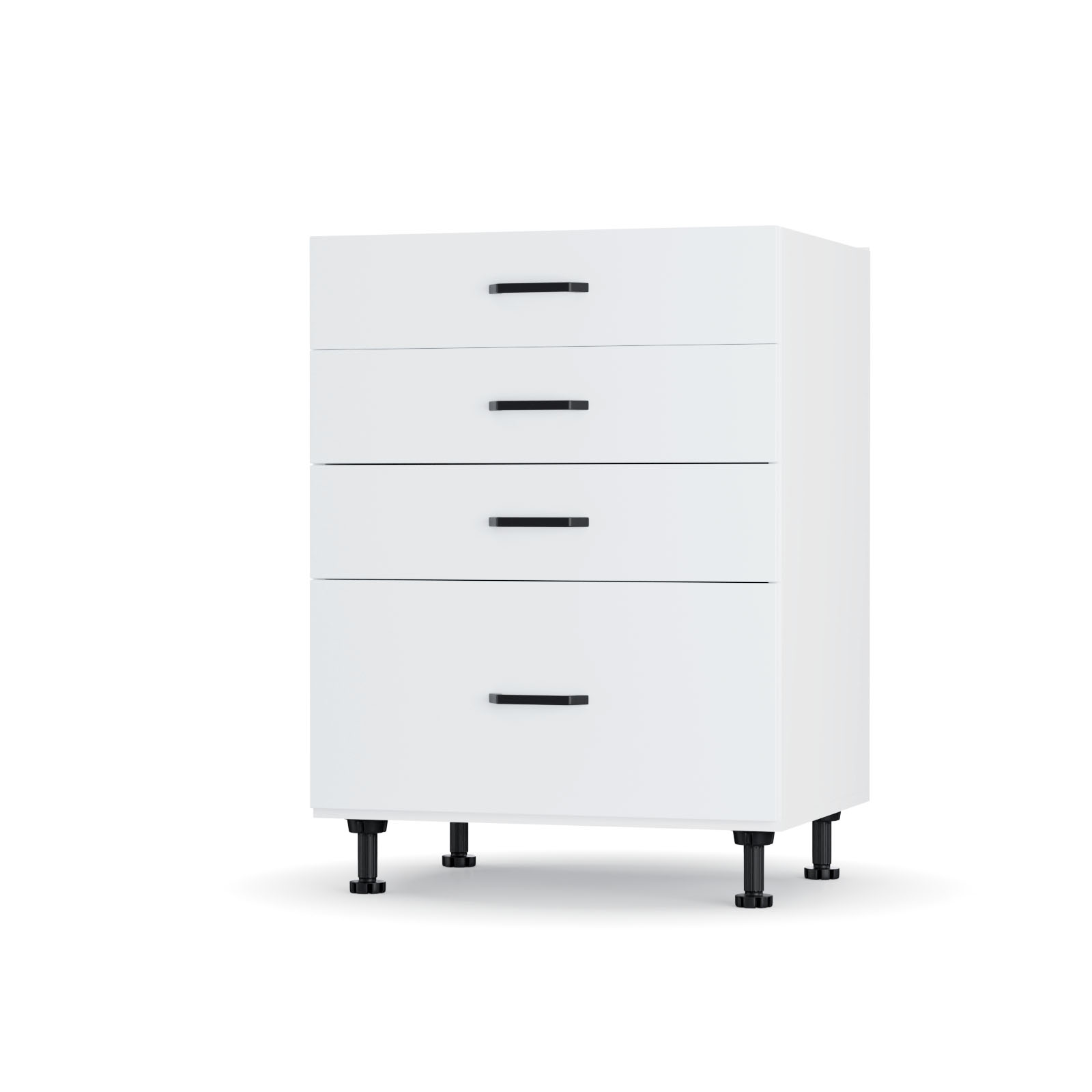 Modest Κάτω Ντουλάπι Συρταριέρα Λευκό 60x48x82 εκ