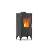 Thermiki ATS 75-10 Χαλύβδινη Ξυλόσομπα 7kW Μαύρη