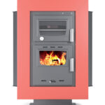 Thermiki ATS 90-30 Corner Χαλύβδινη Ξυλόσομπα με Φούρνο 15.55kW