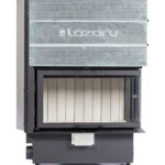 Lazaru Corner Premium 90/51 Ενεργειακό Τζάκι Ξύλου Αερόθερμο 13.2kW Δεξιά Γωνία με Συρόμενη Ανοιγόμε