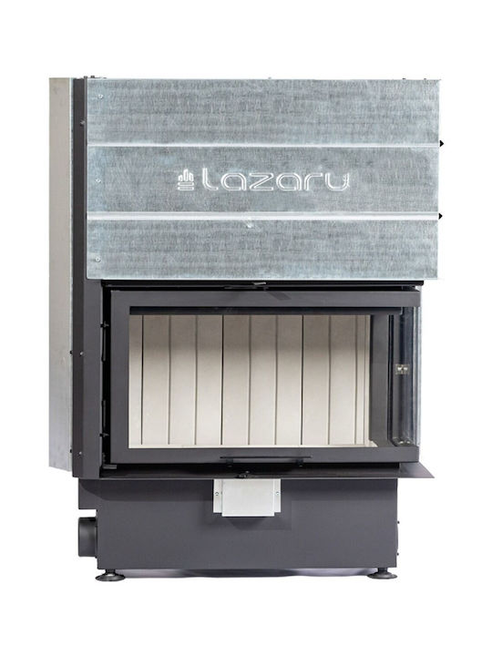 Lazaru Corner Premium 90/51 Ενεργειακό Τζάκι Ξύλου Αερόθερμο 13.2kW Δεξιά Γωνία με Συρόμενη Ανοιγόμε