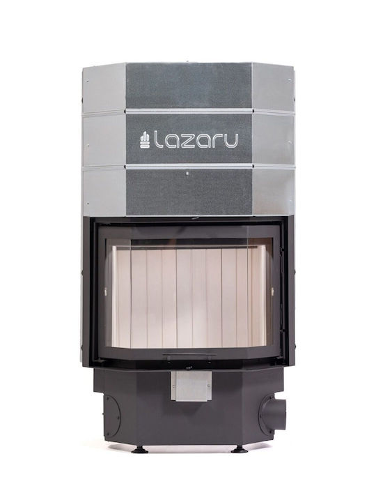 Lazaru Prisma Premium 70/51 Ενεργειακό Τζάκι Ξύλου Αερόθερμο 13.8kW Πρισματικό με Συρόμενη Ανοιγόμεν