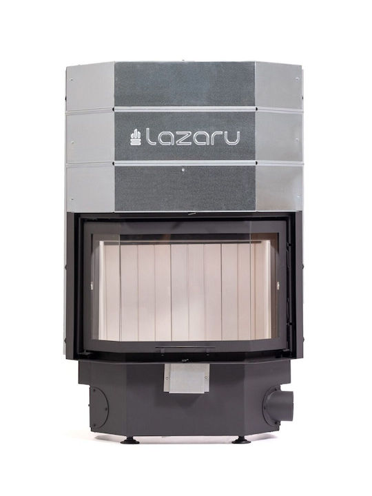 Lazaru Prisma Premium 80/51 Ενεργειακό Τζάκι Ξύλου Αερόθερμο 13.6kW Πρισματικό με Συρόμενη Ανοιγόμεν