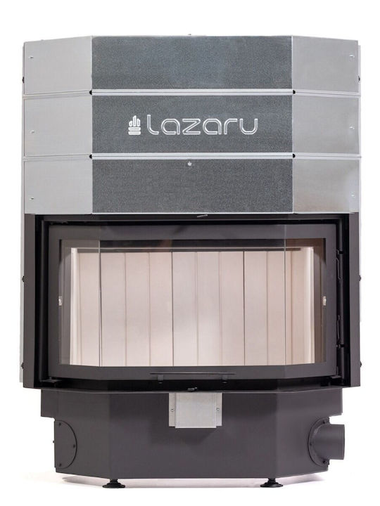 Lazaru Prisma Premium 90/51 Ενεργειακό Τζάκι Ξύλου Αερόθερμο 13.2kW Πρισματικό με Συρόμενη Ανοιγόμεν