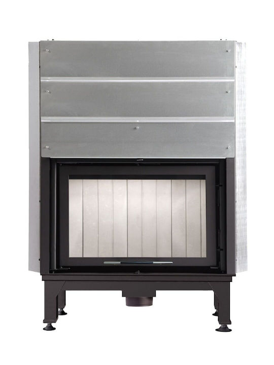 Lazaru e-Flat 90/51 Ενεργειακό Τζάκι Ξύλου Αερόθερμο 13.2kW Ίσιο με Συρόμενη Ανοιγόμενη Πόρτα με Kit
