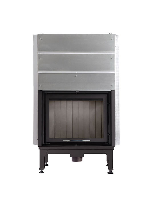 Lazaru e-FLAT 70/51 SK Ενεργειακό Τζάκι Ξύλου Αερόθερμο 11.2kW Ίσιο με Συρόμενη Πόρτα με Kit Βεντιλα