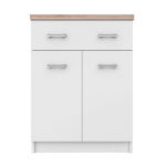 Κομότα Top Mix 60x33x85cm Λευκό-Σονόμα