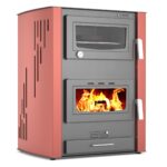 Thermiki ATS Hydro Masina 90-30 Red Ατσάλινη Ξυλόσομπα Καλοριφέρ με Φούρνο 35kW