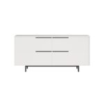 Μπουφές ArteLibre CARTMEL Λευκό Μοριοσανίδα/Μέταλλο 44.5x160x74.3cm