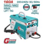 TOTAL ΗΛΕΚΤΡΟΚΟΛΛΗΣΗ INVERTER ΣΥΡΜΑΤΟΣ MAG/MIG/MMA/TIG 160A (TMGT1601)