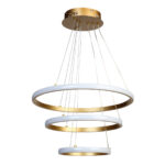 Φωτιστικό κρεμαστό Φ40-Φ30-Φ20 εκ. LED 57W 4000K χρυσό - GLOBOBOX C935/40+30+20 GD