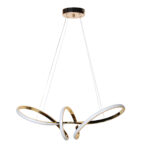 Φωτιστικό κρεμαστό 67Χ28Χ20 εκ. LED 52W 4000K χρυσό - GLOBOBOX C904/600 FGD